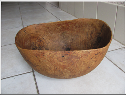 Hand carved Wooden Food Bowl
W32cm
$195     SOLD